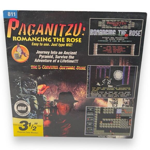 VTG NOS Paganitzu Shareware PC Game 3.5” Disk Wiz Technology NEW SEALED! - Picture 1 of 4